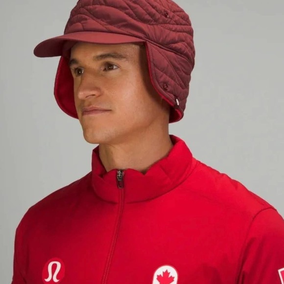 Lululemon Limited Edition Quilted Trapper Hat Red Canada NWT - Picture 3 of 11